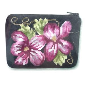 Climbing Rose Coin Purse-Stitch and Zip