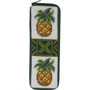 Pineapples-Stitch & Zip-Half Specs Case