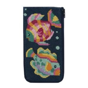 Tropical Fish -Stitch & Zip-Eyeglass/Cell Phone Case