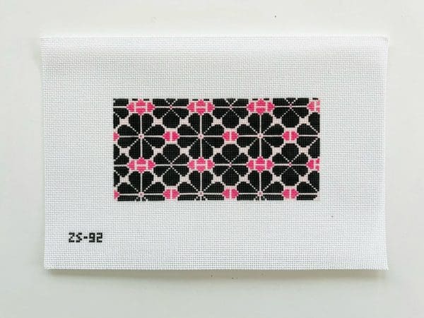 Black Poppy Pattern- 6" X 3" 18 Mesh