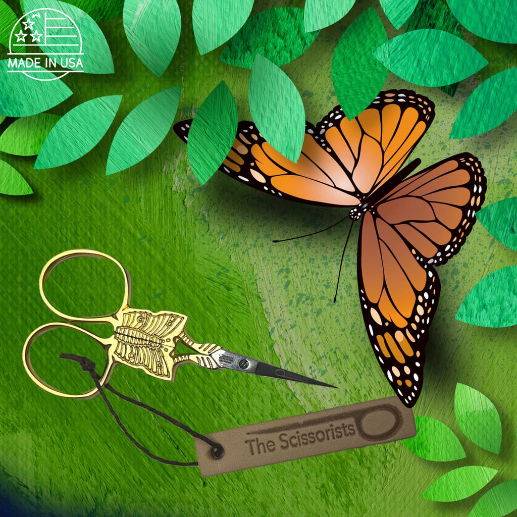 Butterfly Scissors - Gold Handle