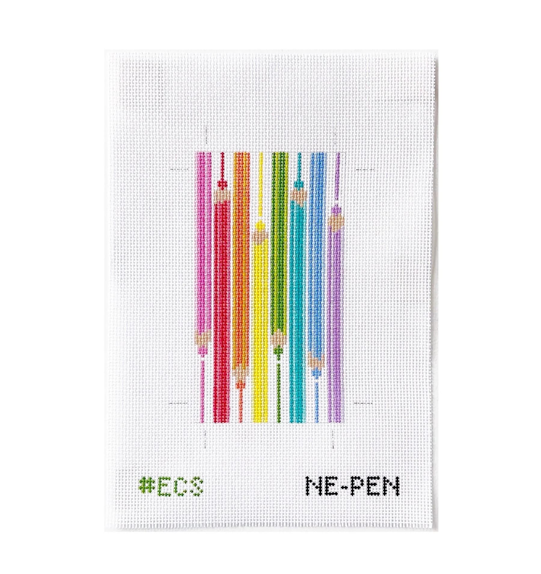 Colored Pencils Eyeglass Case-3.5” x 7”-13 Mesh
