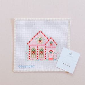 Christmas Village Peppermint House - 6.5” x 6” - 13 Mesh