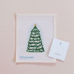 Christmas Village Tree 4” x 6” - 13 mesh