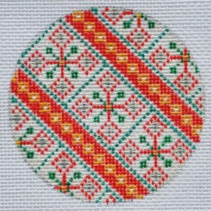 TM-08 Christmas Ornament 3″ Round, Mesh 18