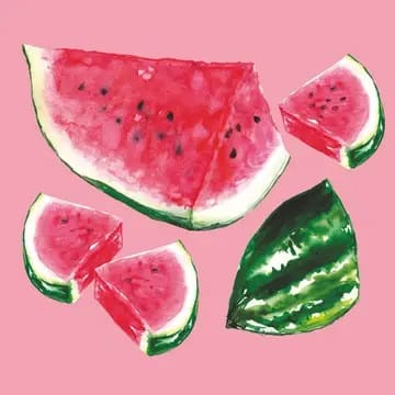 Melon Cocktail Napkins