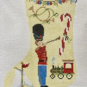 Mini Toy Soldier Stocking -7.5 x 5" 18 Mesh