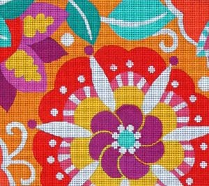 25011-Pink Pinwheel Lumbar -13/18 Mesh-18x8