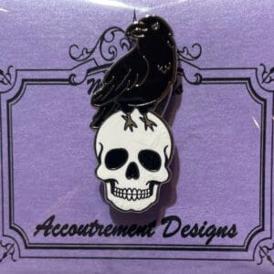 Raven/Skull- 1/2" x 1 1/2"