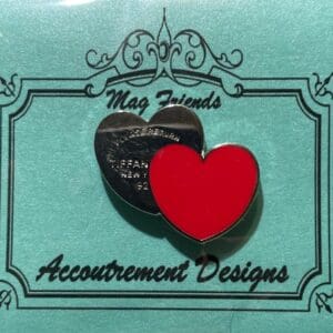 Double Heart (Red)- 1 1/8 x 1"