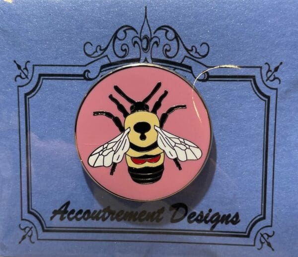 Rusty Patch Bee (Pink)- 1 1/4" Round (