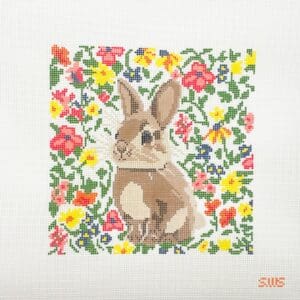 Floral Bunny 8" x 8" 13M