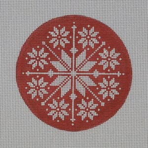 Red White Snowflake-4 Dia.-18 m