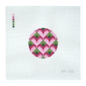 BH318 Bargello Heart 3" 18 Mesh