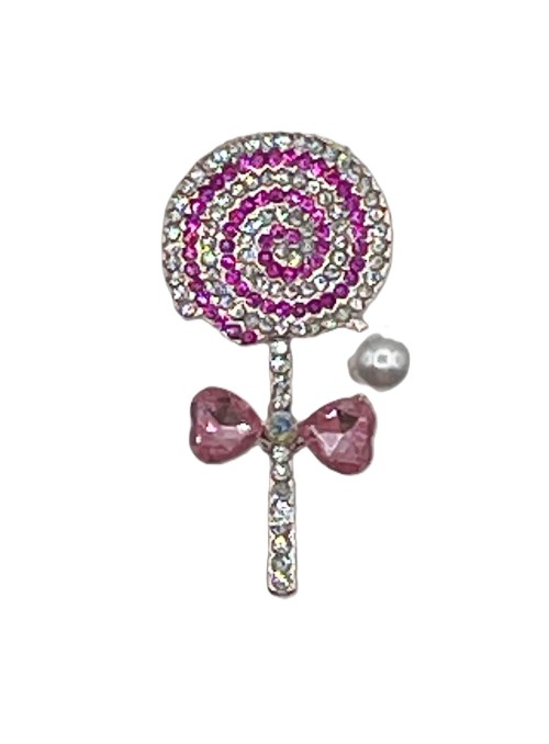 Vintage Lollypop-Pink -1 " x 2"